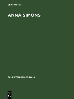 cover image of Anna Simons